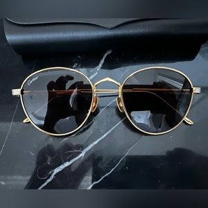 Cartier round men’s sunglasses. Perfect condition.